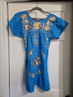 Handmade Embroidered Side Slit Dress Womens  - Image 1 of 4