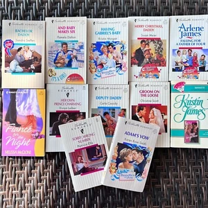 Silhouette Romance Bundle of 12 Books LOT Vintage Mixed Authors 1990s - Picture 1 of 16