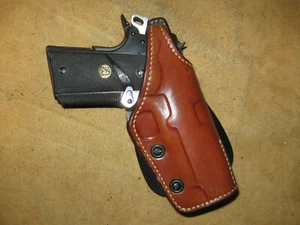 Galco Suede Lined Paddle Holster Colt 1911 Officers Defender RH 3- 3.5" GC 417 - Picture 1 of 3