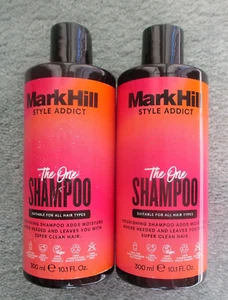 2 X MARK HILL STYLE ADDICT THE ONE SHAMPOO ALL HAIR TYPES VEGAN 300ML BRAND NEW - Picture 1 of 2