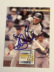 Dave Magadan 1996 Donruss Authentic Signed Autograph Auto Card Houston Astros 🔥 - Picture 1 of 3