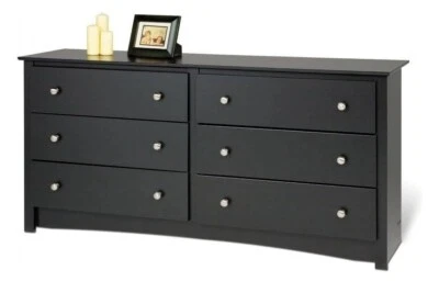 Prepac Sonoma Black 6-Drawer Dresser - New - Image 1 of 4