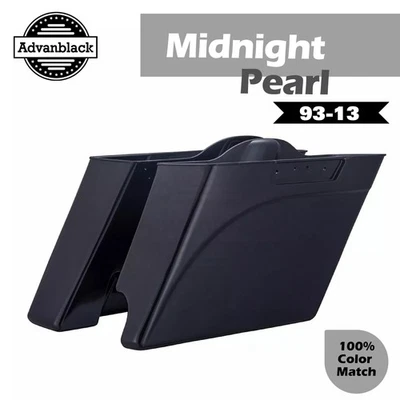 Parte inferior de alforjas estiradas Midnight Pearl 2 en 1 para Harley Street Road 93-2013 Foto 1 de 4