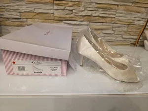Rainbow Club Leonie Brautschuhe Hochzeit Damen Pumps Gr. 39 Creme Ivory Satin - Bild 1 von 1