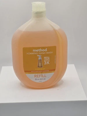 Method espuma sabonete para as mãos refil descontinuado aroma de gengibre laranja 28 fl. Oz. - Imagem 1 de 2