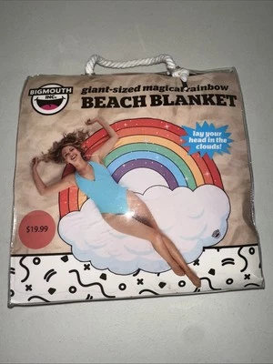 Beach Blanket, Giant-Sized "Magical Rainbow" by BIGMOUTH 60 X 64.5 in - NEW - Image 1 of 4