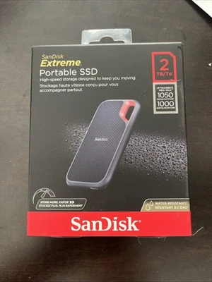 SanDisk Extreme 2TB Portable External Solid State Drive SDSSDE61-2T00-G25 - Image 1 of 3