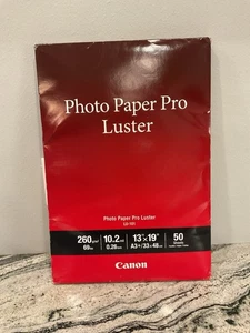 NEW Canon 13 x 19 Luster Printer Photo Paper 50 Sheets LU 101 - Picture 1 of 3