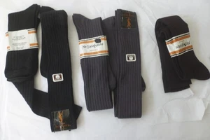 5 sets Yves Saint Laurent Socks Mens 10 To 13 Vintage 2 black, 2 gray, 1 brown - Picture 1 of 2