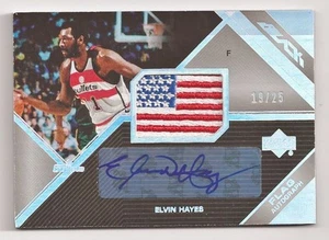 ELVIN HAYES 20078/09 UD BLACK USA FLAG AUTOGRAPH AUTO /25 - Picture 1 of 1