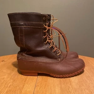 LL Bean Ltd. Edition Bean Boots Brown And Red/Sole 10” Men's Size 11/IM Hunting - Picture 1 of 17