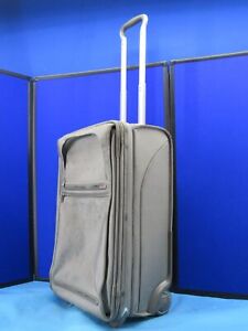 Tumi Rolling Ballistic Nylon Travel Silver Suitcase Luggage Carry-On  23"x14x11