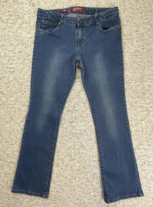 Arizona Girls Mid Rise Bootcut Denim Stretch Jeans sz 18.5 ( 32x29) - Picture 1 of 11