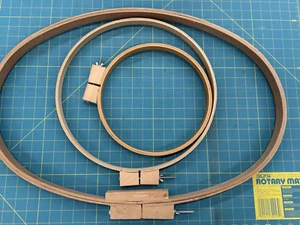 3pc Lot Little Tree Large Oval Wooden Hoop Quilting Embroidery Hand 10" 16” & 27 - Picture 1 of 4