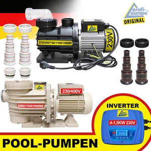 SCHWIMMBAD PUMPE FILTERPUMPE UMWÄLZPUMPE POOLPUMPE SWIMMINGPOOL FILTER PUMPE - Bild 1 von 44