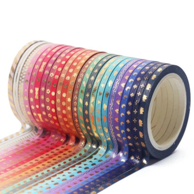 24 Rolls 5M Washi Tape Scrapbook Tape DIY Decor Craft Gift Wrapping Scrapbook DF - image 1 of 4