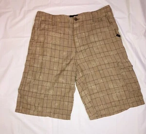 Vans Men's Plaid Chino Shorts Beige Size 32 Retro Style - Picture 1 of 14