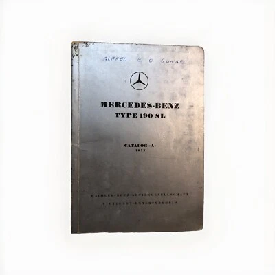 Mercedes 190-SL 1955 OEM Lista de piezas Catálogo Conjunto ilustrado Manual del propietario Foto 1 de 4