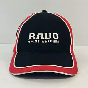 Rado Switzerland Watch Black & Red Hat Cap Adjustable Strapback One Size GUC - Picture 1 of 6