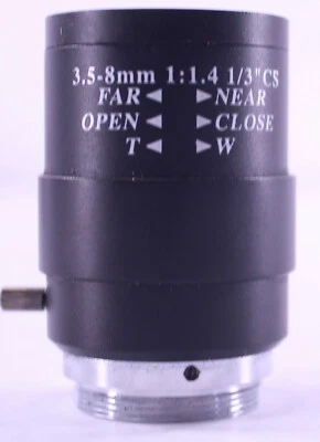 Manual IRIS Zoom 3.5-8mm F1.4 CS C Mount Lens for Industrial CCTV Camera - Image 1 of 4