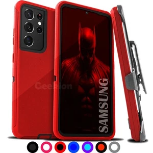 For Samsung Galaxy S25 S24 S23 S22+ Ultra Shockproof Protective Case + Belt Clip - Picture 1 of 11