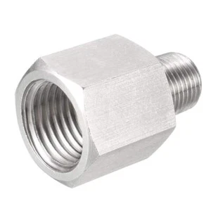 Adattatore Raccordo Tubo Riduttore 1/8 Connettore NPT x 1/4 G Femmina Acciaio Inox per... - Foto 1 di 2