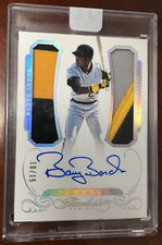 2016 Panini Flawless "Greats" Dual Relic & Auto Card - Barry Bonds GD BBP 10/15