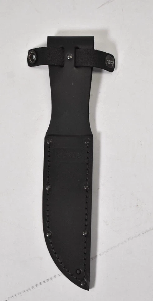 Soporte de funda Ka-Bar colgante negro funda portador 10-1/2" largo bolsa de acero inoxidable Foto 1 de 4