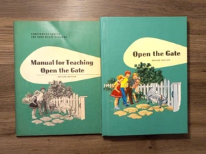 1959 Manual For Teaching & Open The Gate Books Revised Edition - Foto 1 di 17