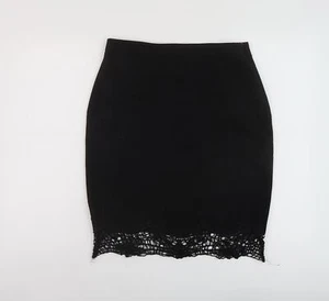 Kaleidoscope Womens Black Polyester Straight & Pencil Skirt Size 12 Zip - Picture 1 of 10