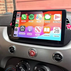 Autoradio Per FIAT 500 2007-2015 Android 13 Carplay GPS Navi WIFI RDS Bluetooth - Picture 1 of 11