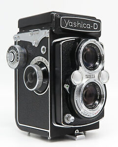 Yashica-D w/Yashikor 1:3.5 80mm - Good vintage condition, but needs service