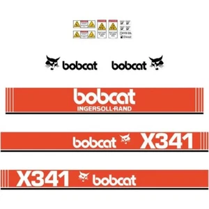 Bobcat X 341 Calcomanías Pegatinas, Kit de Calcomanías Pegatinas Repro Aftermarket - Imagen 1 de 1