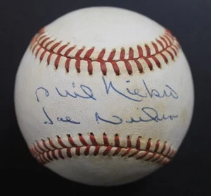 Phil Niekro (d.2020) & Joe Niekro (d.2006) Signed ONL Autographed Baseball JSA - Picture 1 of 5