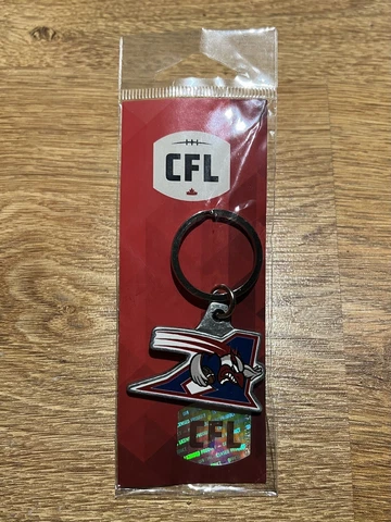 Brand New Montreal Alouettes CFL Football Metal Keychain Cover