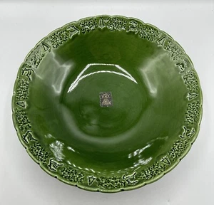 Maioliche Jessica große 13" grüne Feiertag Servierschüssel Made in Italy *NEU* - Bild 1 von 12
