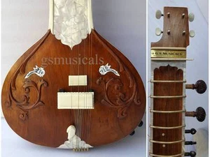 SITAR ELECTRIC FUSION LEFT HANDED WITH FIBERGLASS CASE GSM066 C - Picture 1 of 7