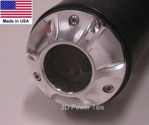 3D POWER TIP - EXHAUST POLARIS PHOENIX 200 / SAWTOOTH w/ SPARK ARRESTOR SCREEN - Picture 1 of 8