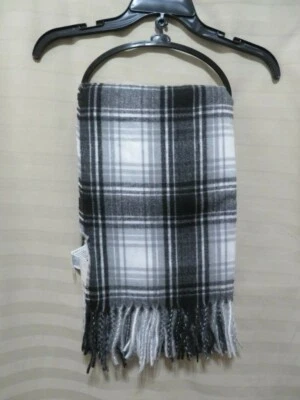 Bufanda grande Forever 21 flecos a cuadros negros/blancos - talla única Foto 1 de 4