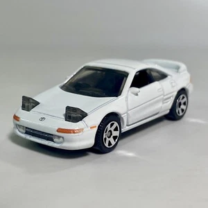 1990 Toyota MR2 White 1:64 Scale Diecast Diorama Model Car #47 Lights Up RHD - Picture 1 of 14
