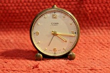 ANTICA VINTAGE OROLOGIO SVEGLIA CYMA AMIC 10 JEWELS SWISS MADE MECCANICA