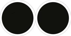 Paquete de 2 discos fiscales magnéticos negros para automóvil y soporte de permiso para todos los parabrisas - Imagen 1 de 2