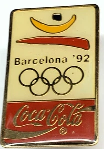 E342 OLYMPIADE ANSTECKNADEL, 1992 BARCELONA, COCA COLA - Bild 1 von 2