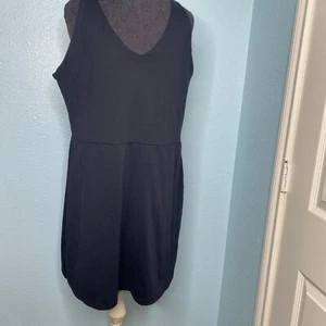 Gap Fit Tank Dress Romper Jumpsuit Women Plus Size XXL Black Activewear Workout - Picture 1 of 14