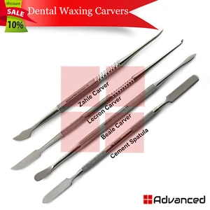 4 Pcs Dental Zahle Beale Lecron Carvers Carving Waxing & Modeling Cement Spatula - Picture 1 of 5