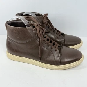 Allen Edmonds Cooper Para hombres 9D Cuero Marrón Zapatillas Altas Zapatos - Imagen 1 de 11