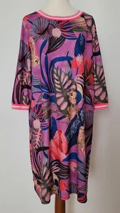 MARC AUREL – Kleid, bunt Blumen lila blau, Gr. 42 - Bild 1 von 7