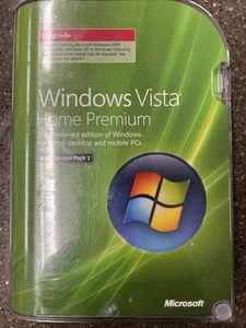 MICROSOFT WINDOWS VISTA HOME PREMIUM UPGRADE DVD SOFTWARE - Afbeelding 1 van 13