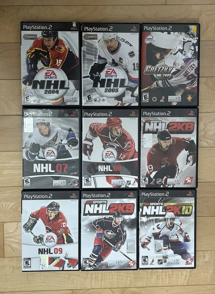 PlayStation 2 PS2 Sony NHL Hockey 9 Game Lot EA Sports | 2K Sports | Gretzky Foto 1 de 1
