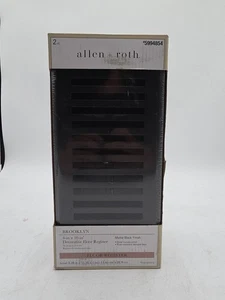 Allen + Roth 4 pulgadas x 10 pulgadas flujo de aire acero negro mate piso registro paquete de 2 - Imagen 1 de 4